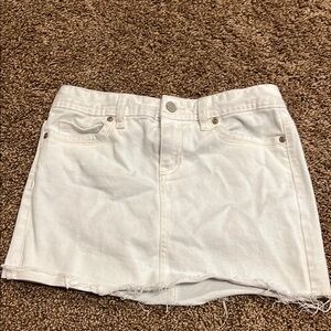 Girls Old Navy White Denim Skirt Size 14